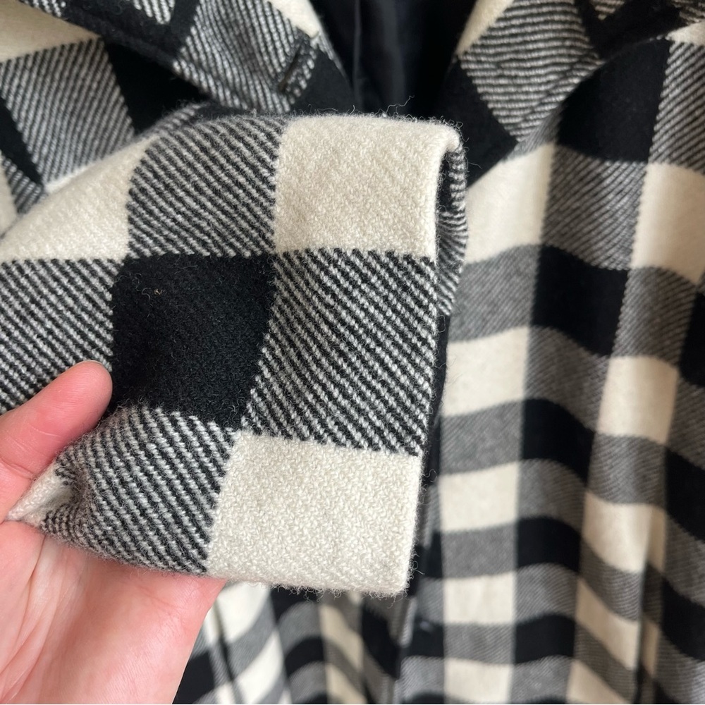 Vintage Chaps Ralph Lauren Buffalo Plaid Wool Blend Coat Jacket L - Picture 5 of 9
